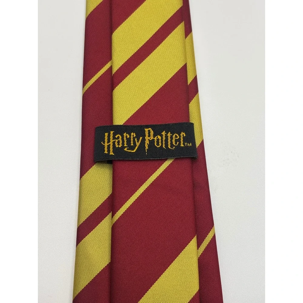 Harry Potter Gryffindor Necktie Buckle-Down Burgundy Gold Striped Crest Tie